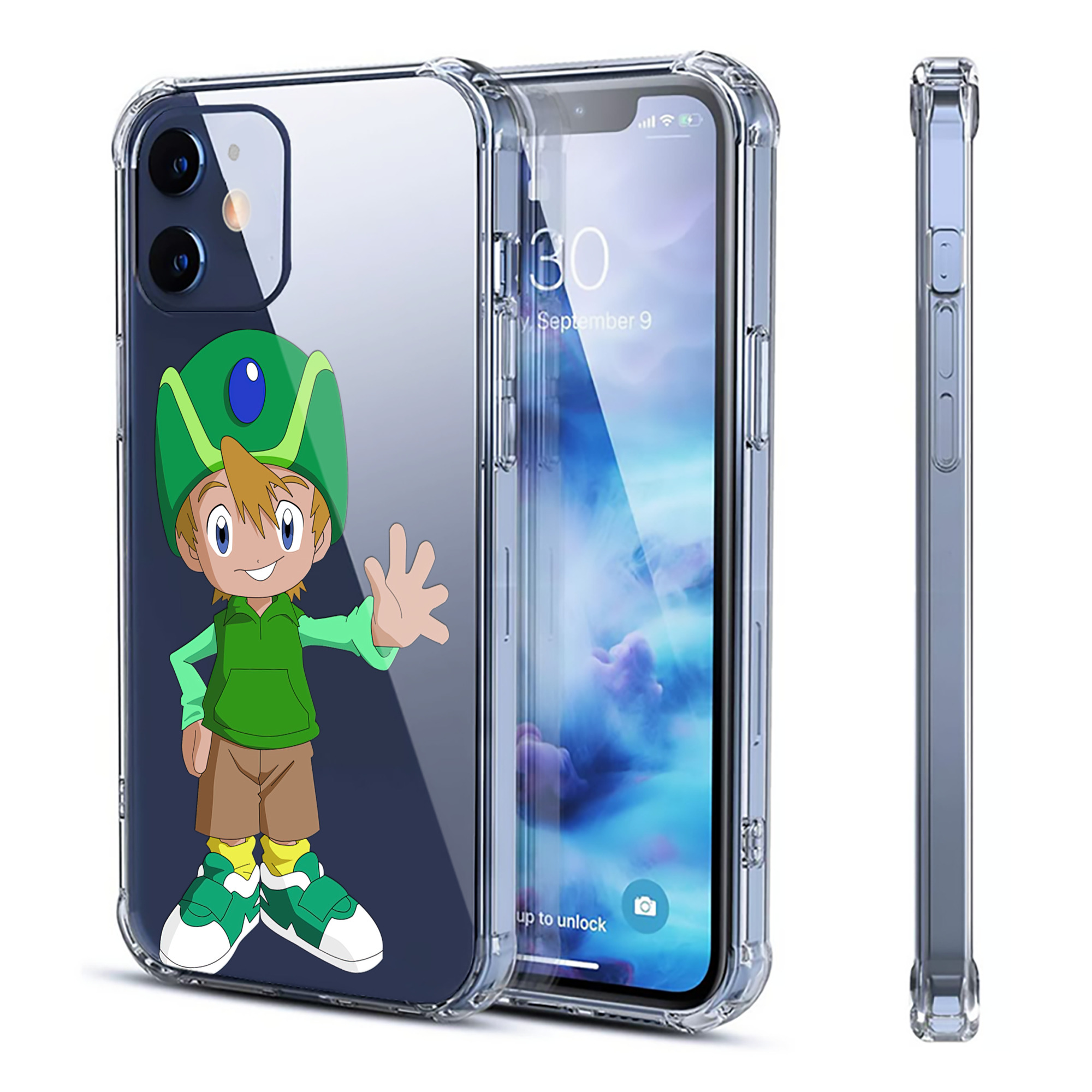 （画像用） Digimon デジタルモンスター/デジモン 【iPhone 12シリーズ対応】透明スマホケース（クリアソフトケース）